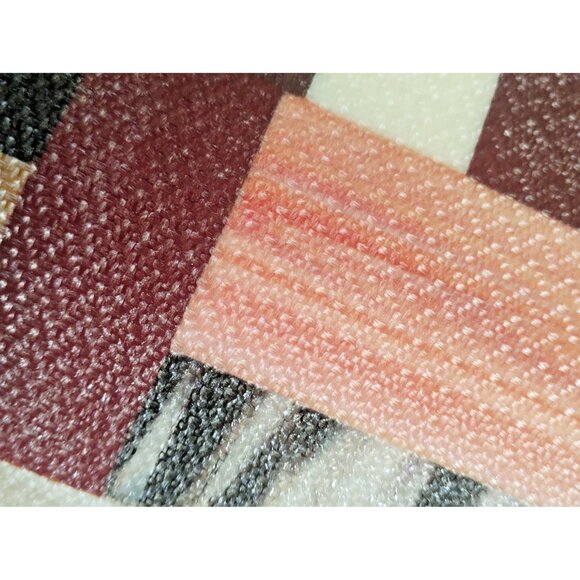 Rare Large Fused & Woven Mosaic Glass Plater 12.5" x 12.5" E&R Glass Labelled - Picture 11 of 16